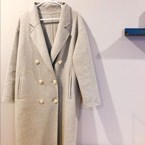 Zara coat color grey